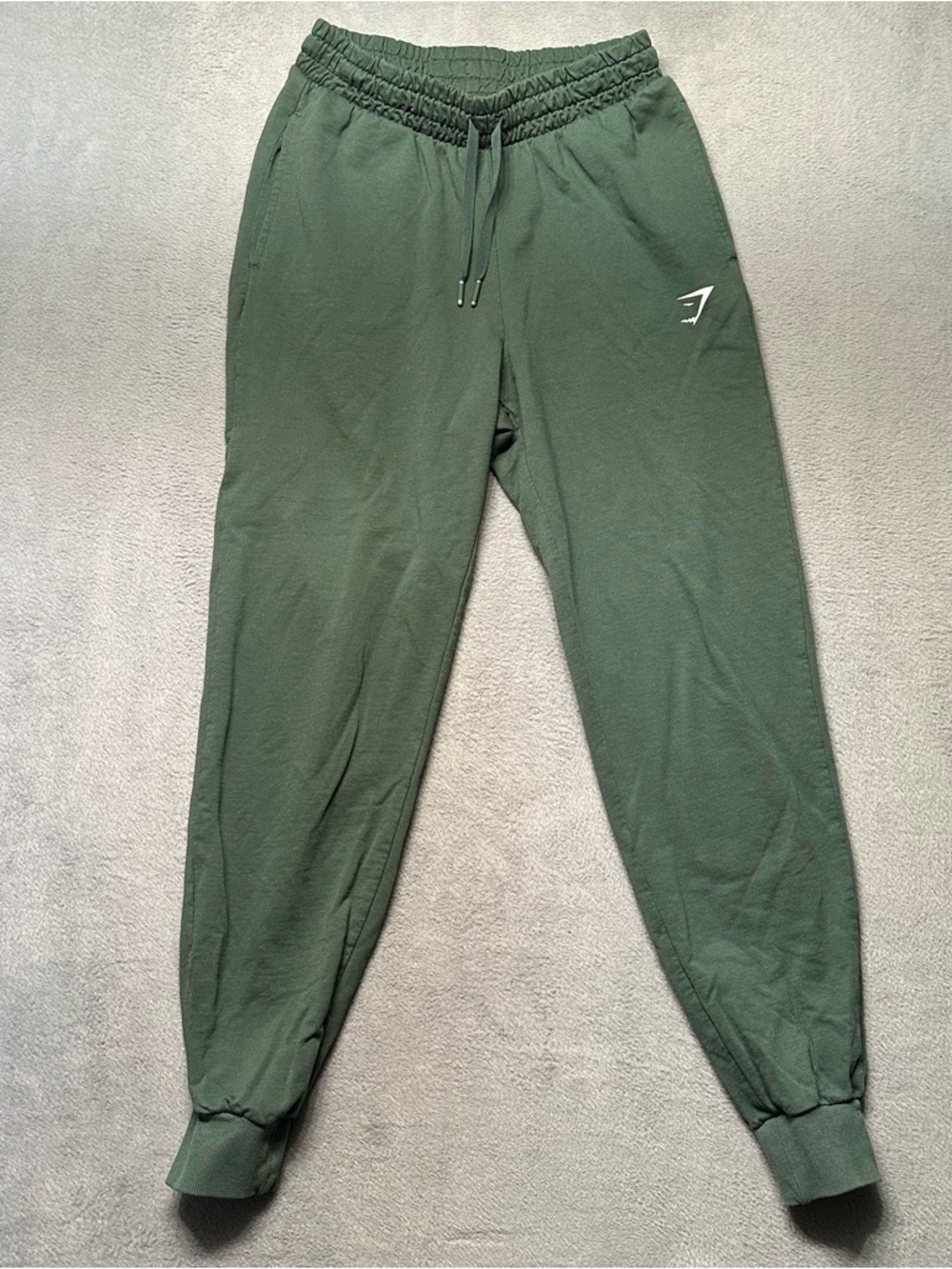 Gymshark Joggers Mens Small Slim Tapered Sweatpants Green Athletic EUC